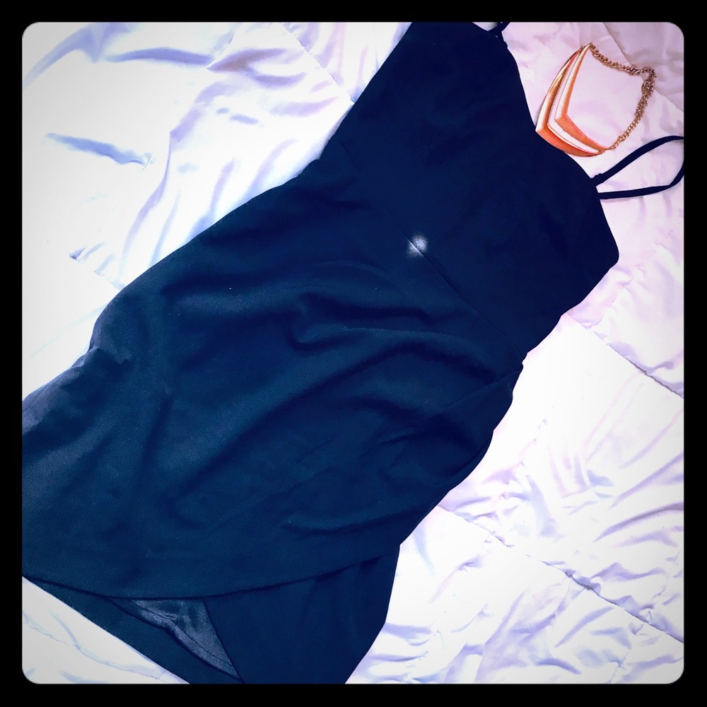 Black Tulip Hem Convertible Dress